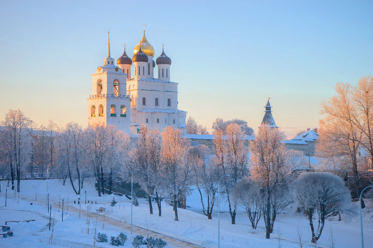 Псков входит в топ-10 городов для отдыха на Новый год.